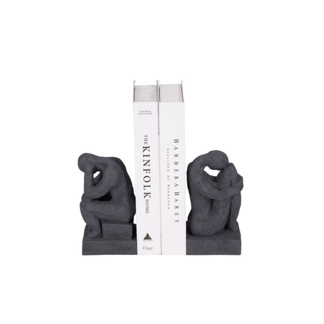 Thinking Man Bookends, Set of 2