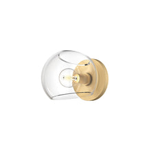 Load image into Gallery viewer, Alora Mood willow WV548006BGCL Wall Light - Brushed Gold/Clear Glass
