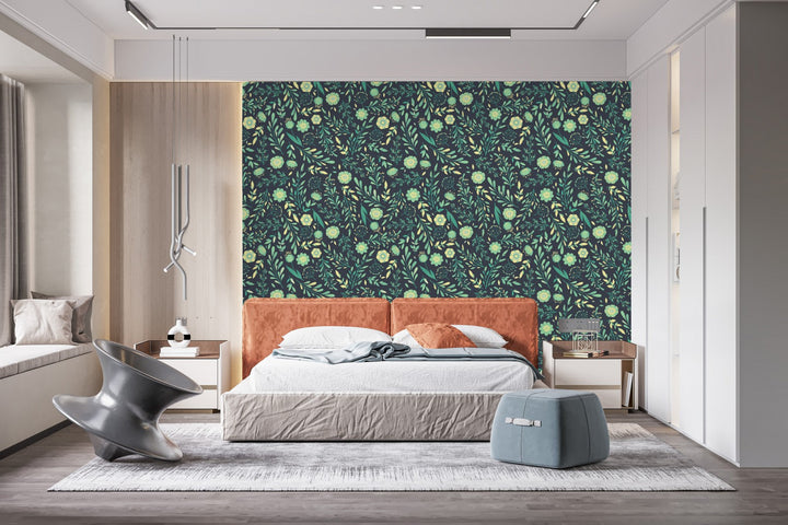 Green Flowers Wallpaper