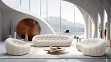 Load image into Gallery viewer, Divani Casa Yolonda - Modern Curved Beige Fabric Chair

