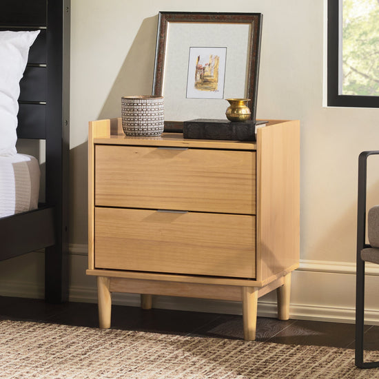 Lee Mid-Century Modern Wood Nightstand