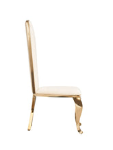 Load image into Gallery viewer, Modrest Bonnie - Modern Beige Velvet &amp; Champagne Gold Dining Chair (Set of 2)
