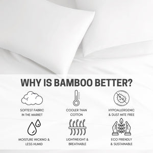 Signature Bamboo Viscose Sheet Set in White