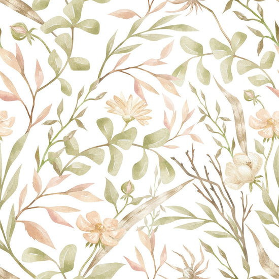 Voguish Herbal Wallpaper Fashionable