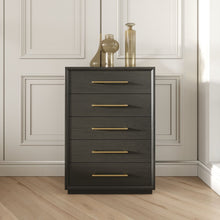 Load image into Gallery viewer, Modrest Manhattan- Contemporary Grey and Gold Chest
