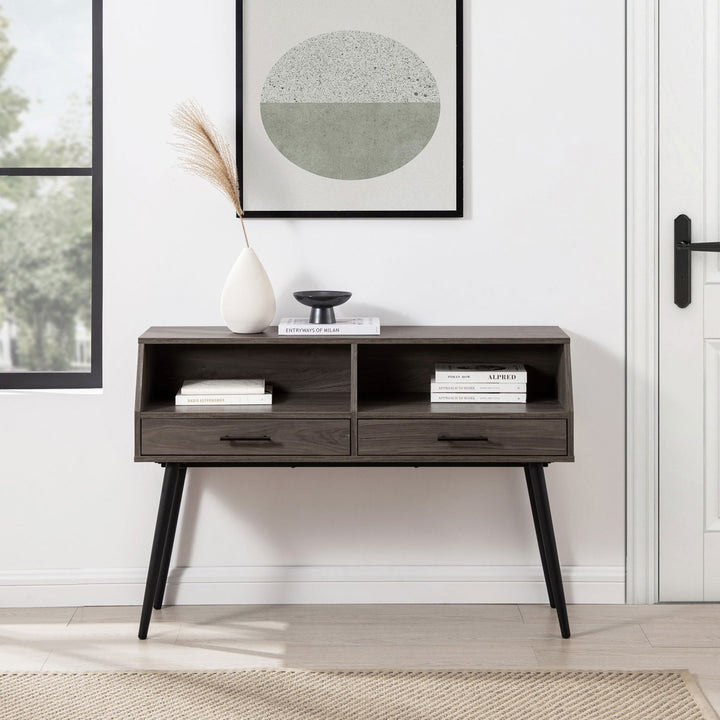 44" Contemporary 2-Drawer Entry Table - Mac & Mabel
