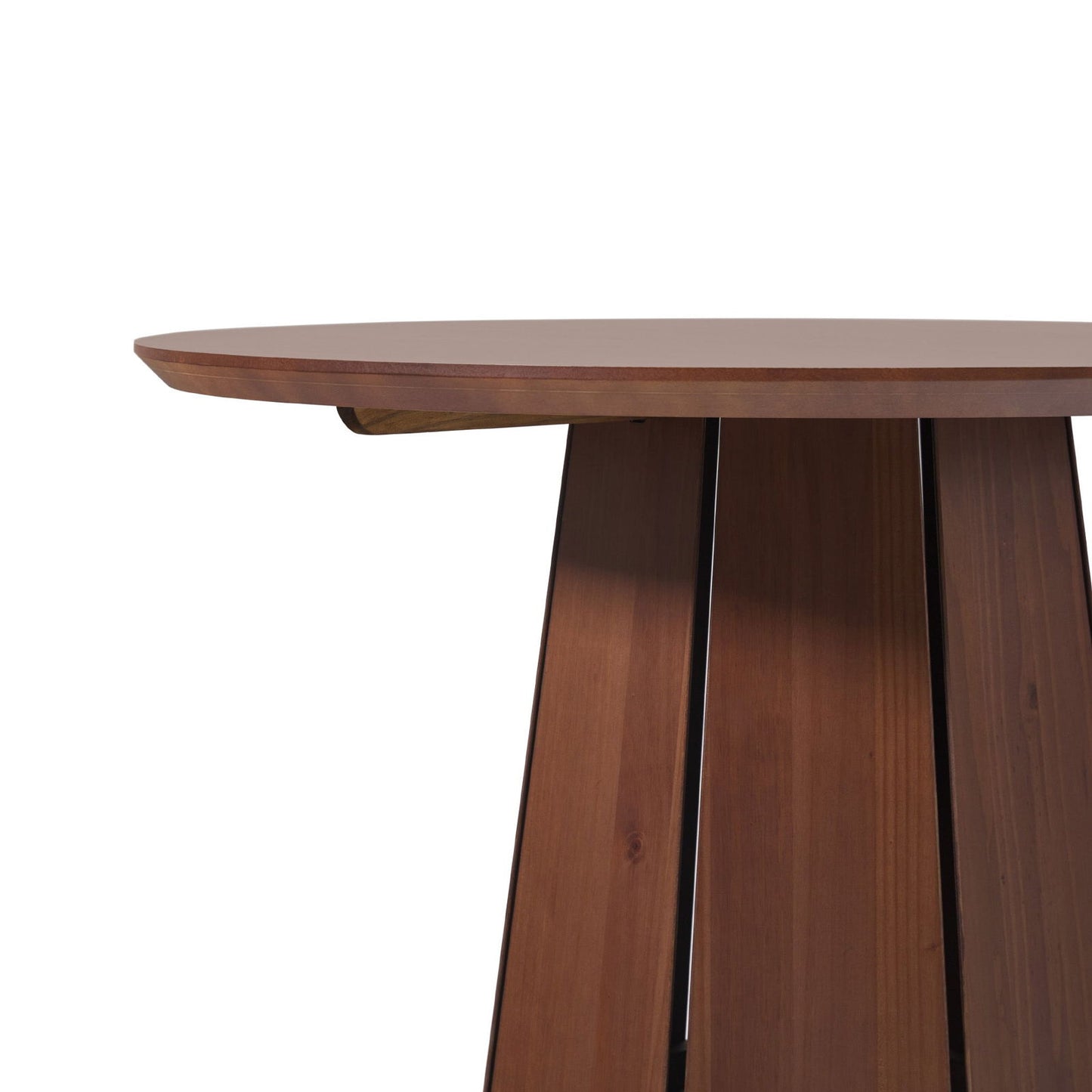 48" Round Solid Wood Pedestal Dining Table - Mac & Mabel