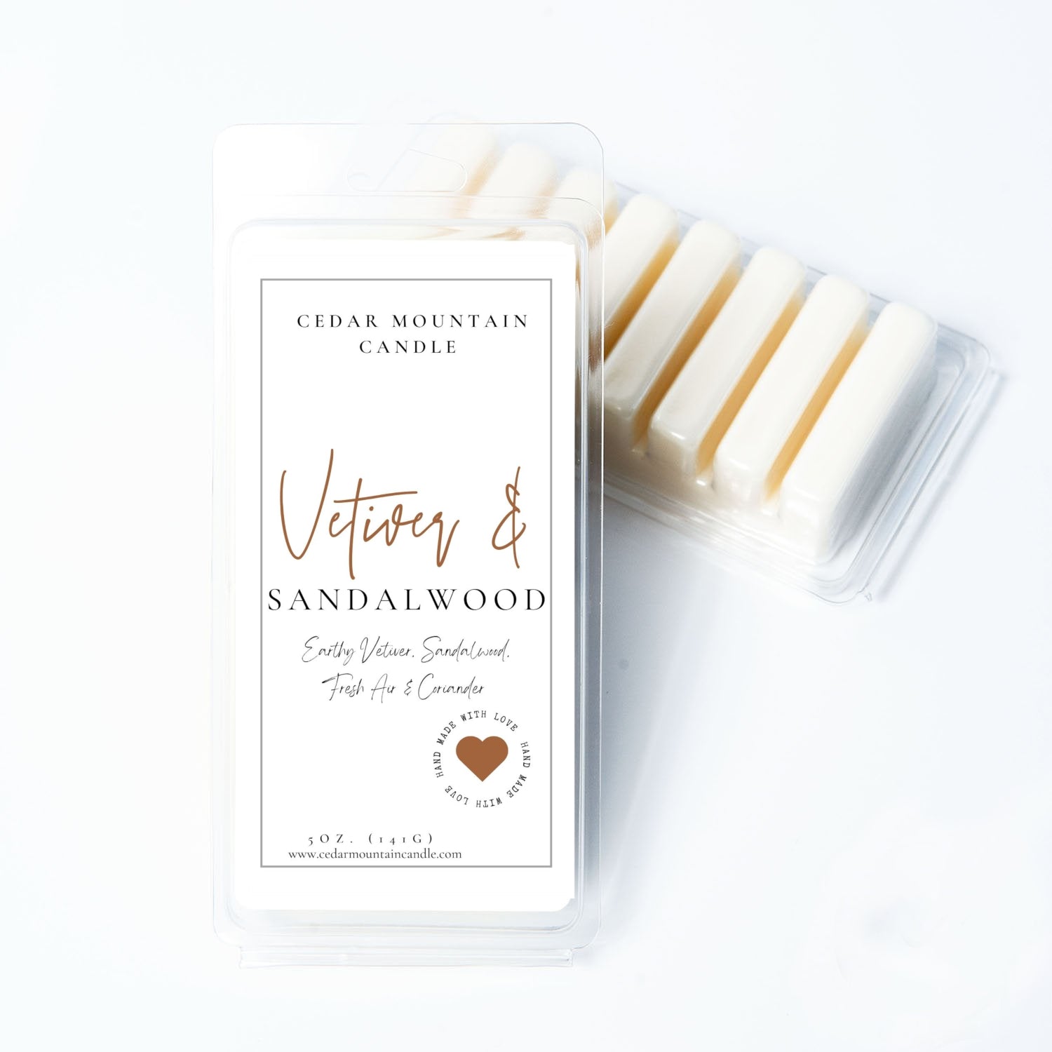 Vetiver & Sandalwood - 5.5 oz Wax Melts