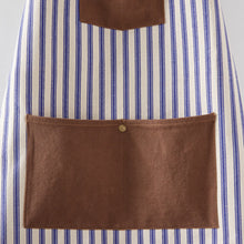 Load image into Gallery viewer, Blue Striped Canvas Utility Apron
