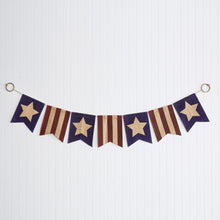 Load image into Gallery viewer, Americana Burlap Banner
