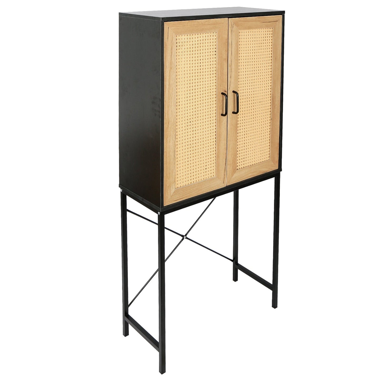 Walker Edison | High Rattan Cabinet