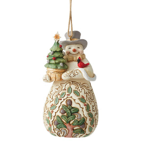 Woodland Snowman/Tree Ornament