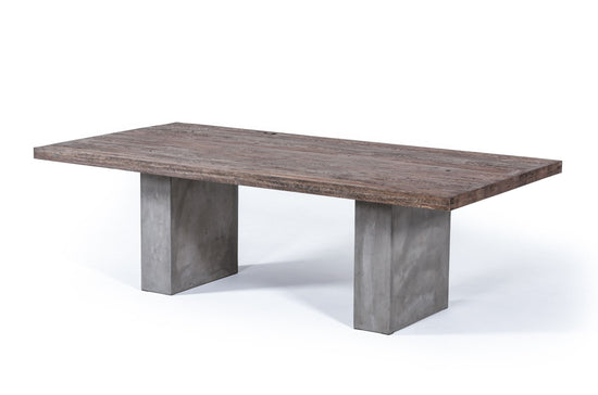 Modrest Renzo Modern Oak & Concrete 94" Dining Table