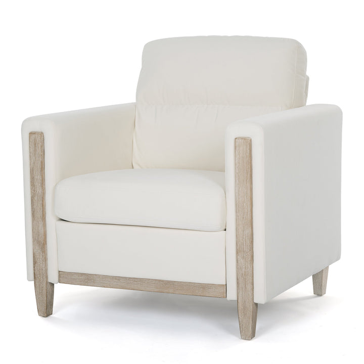 Walker Edison | Pine Upholstered Accent Chair