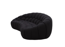 Load image into Gallery viewer, Divani Casa Yolonda - Modern Curved Black Fabric Sofa
