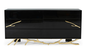 Modrest Legend Modern Black & Gold Dresser