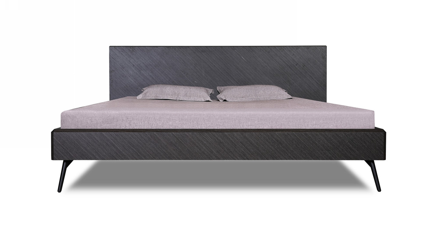 Modrest Gaige - Eastern King Modern Grey Elm Bed