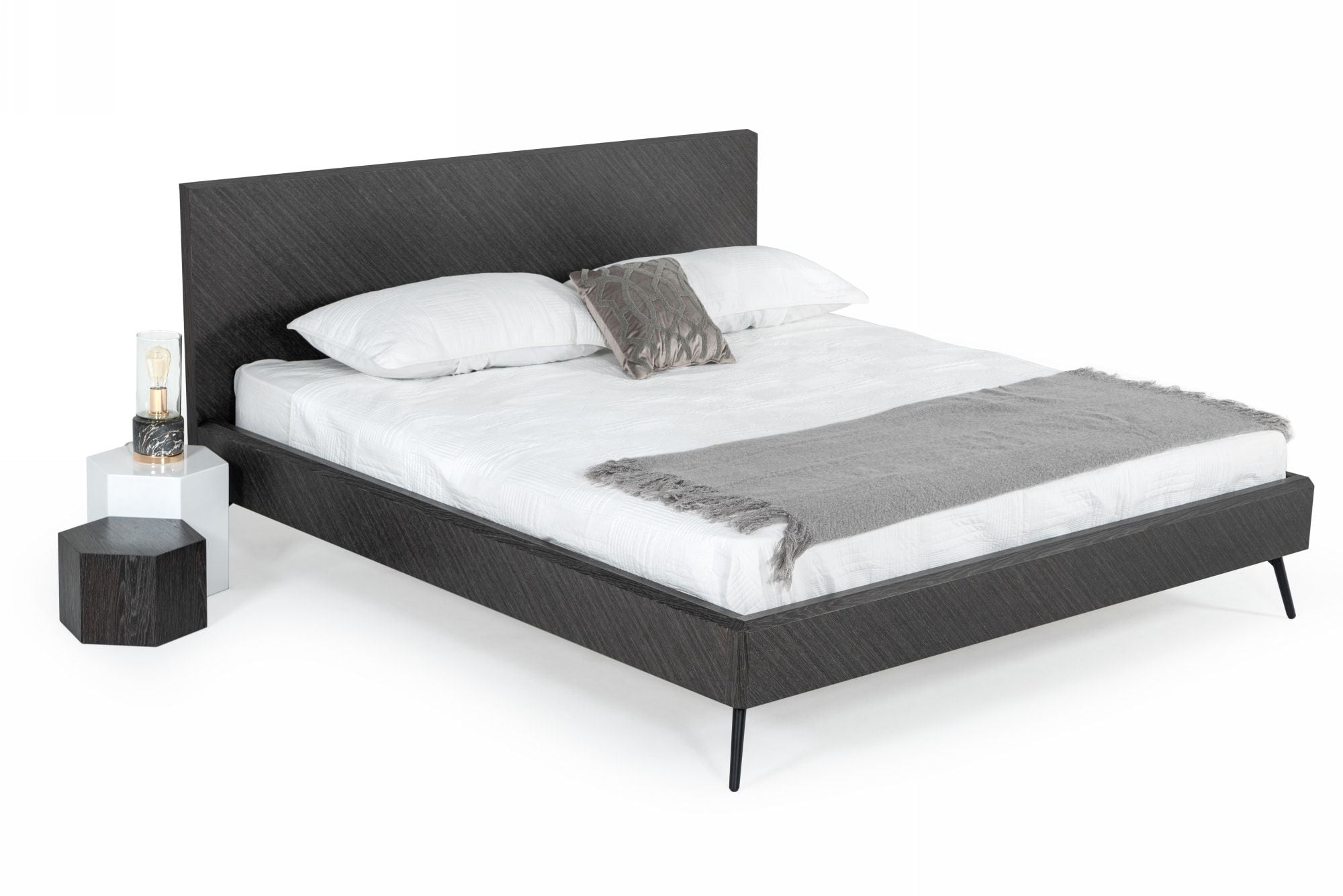 Modrest Gaige - Queen Modern Grey Elm Bed