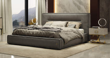 Load image into Gallery viewer, Coronelli Collezioni Hollywood - Eastern King Italian Contemporary Grey Leather Bed
