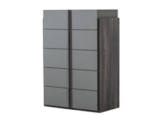 Load image into Gallery viewer, Nova Domus Lucia - Italian Modern Elm and Matte Grey Chest
