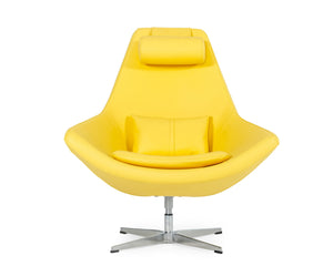 Modern Kenora - Modern Yellow Eco-Leather Accent Chair