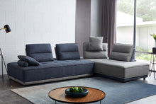 Load image into Gallery viewer, Divani Casa Glendale - Modern Blue + Grey Fabric Modular Sectional Sofa
