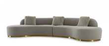 Load image into Gallery viewer, Divani Casa Frontier - Glam Grey Fabric Sectional Sofa
