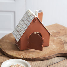 Load image into Gallery viewer, Gingerbread Cottage Metal Luminary
