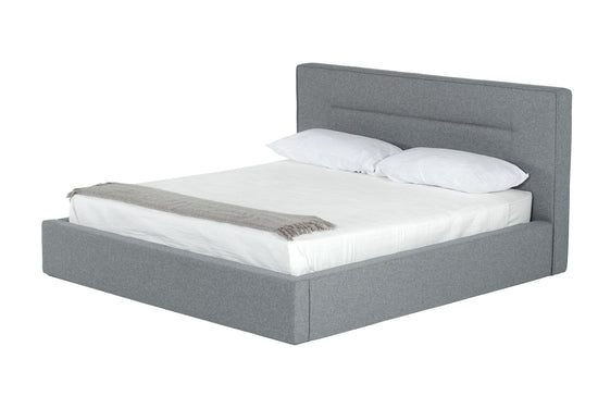 Nova Domus Juliana - Queen Italian Modern Dark Grey Upholstered Bed