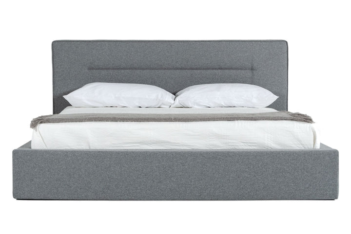 Nova Domus Juliana - Queen Italian Modern Dark Grey Upholstered Bed