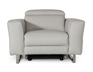 Accenti Italia Lucca - Italian Modern Grey Armchair with Electric Recliner