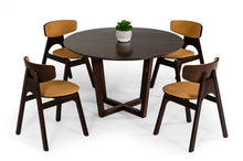 Load image into Gallery viewer, Modrest Legacy - Modern Round Solid Walnut Beechwood Dining Table
