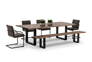 Modrest Taylor - X-Large Modern Live Edge Wood Dining Table