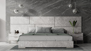 Nova Domus Marbella - Italian Modern Grey Bed Set