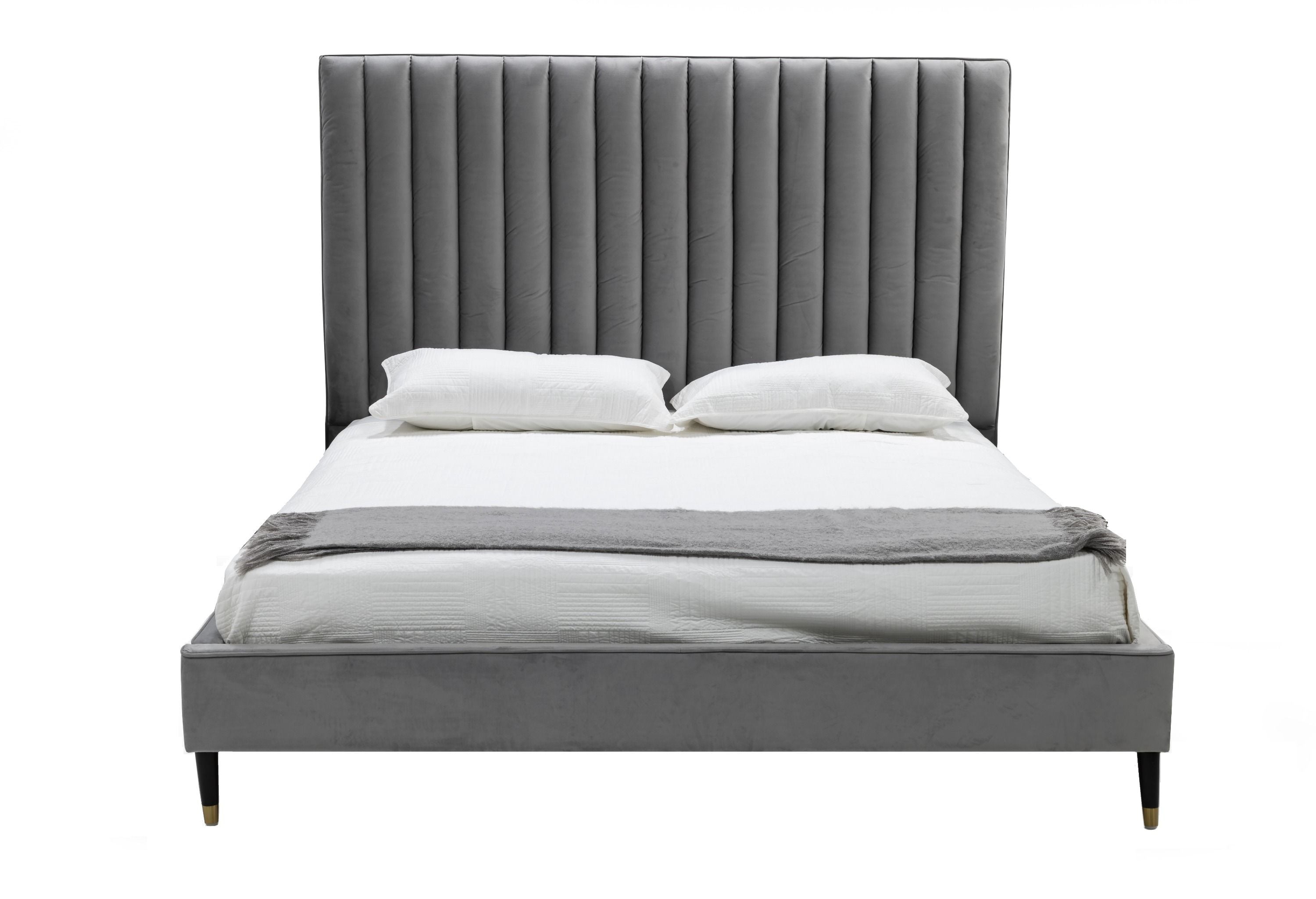 Modrest Patrick - California King Modern White Leather Bed