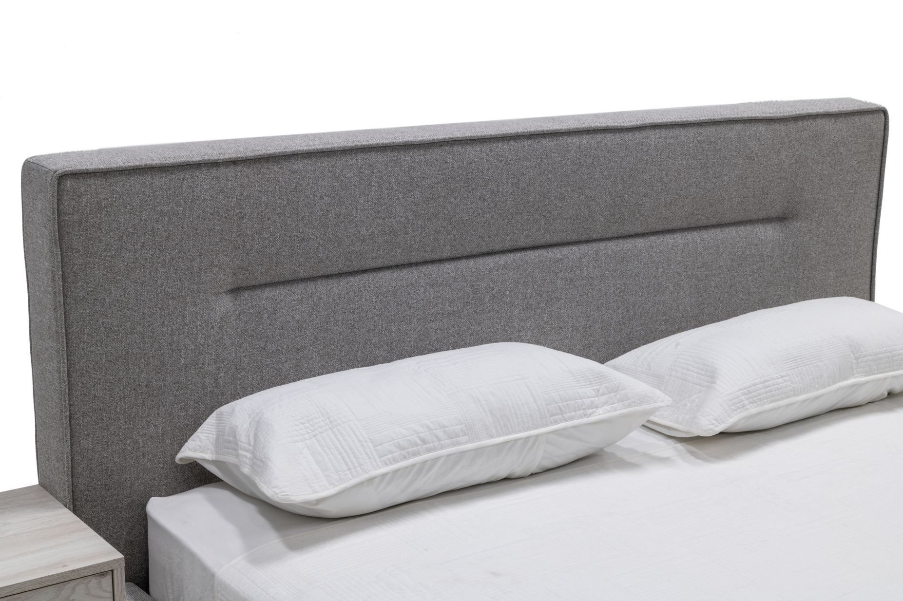 Nova Domus Juliana - Eastern King Italian Modern Grey Upholstered Bed