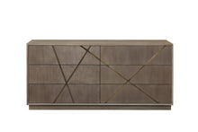 Load image into Gallery viewer, Modrest Nixa - Modern Beige Velvet + Brushed Bronze + Birch Bedroom Set-queen
