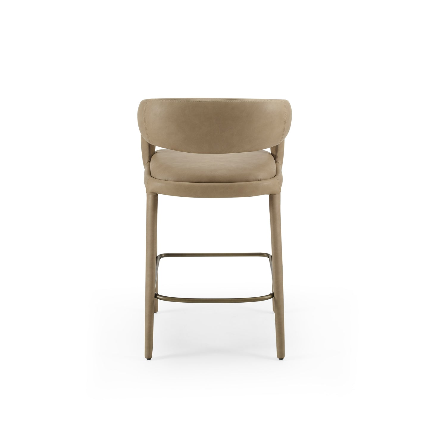 Modrest Faerron - Modern Tan Leatherette Counter Chair