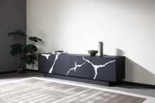 Load image into Gallery viewer, Modrest Aspen - Modern Matte Brown Ash &amp; Silver TV Stand
