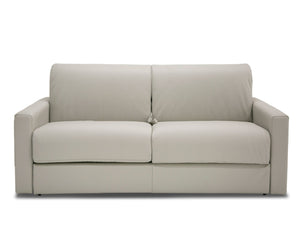 Divani Casa Revers - Italian Modern Light Grey Leather 55" Sofa Bed