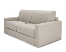 Load image into Gallery viewer, Divani Casa Revers - Italian Modern Light Grey Leather 55&quot; Sofa Bed
