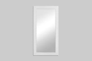 Modrest Glinda - Modern Pearl White Floor Mirror