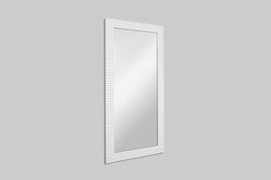 Modrest Glinda - Modern Pearl White Floor Mirror
