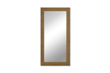 Load image into Gallery viewer, Modrest Glinda - Modern Brushed Brass Floor Mirror
