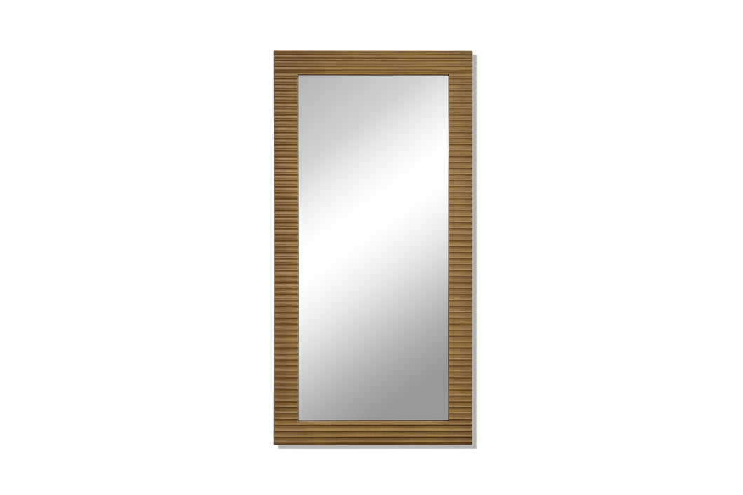 Modrest Glinda - Modern Brushed Brass Floor Mirror