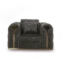 Load image into Gallery viewer, Divani Casa Dosie - Transitional Grey Velvet Chair

