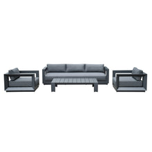 Load image into Gallery viewer, Renava Vista - Modern Outdoor Grey Sofa Set
