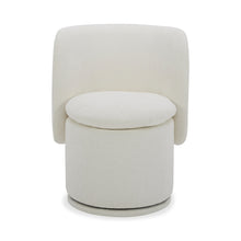 Load image into Gallery viewer, Divani Casa Norris - Modern Ivory Fabric Swivel Dining Chair
