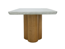 Load image into Gallery viewer, Modrest Bateman - Modern Faux Concrete + Walnut Dining Table
