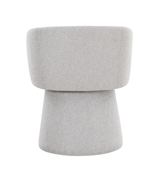 Modrest Linton - Modern Light Grey Fabric Dining Chair